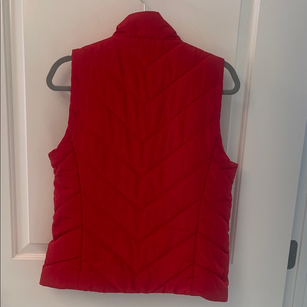 Michael Kors Red Puffer Vest - Picture 9 of 10
